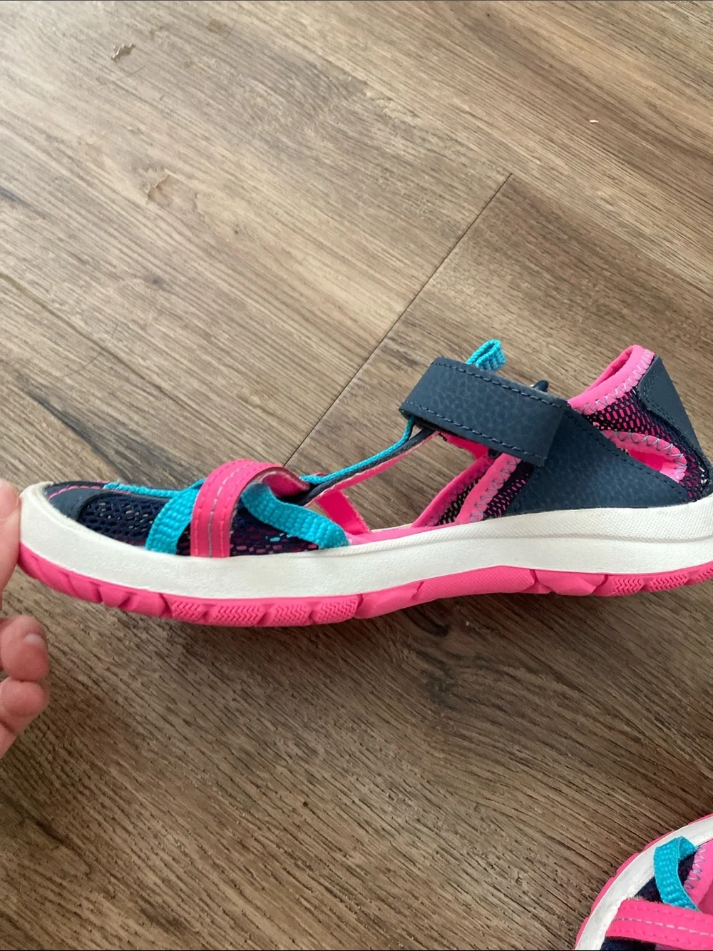 Merrell Kids Pink and Teal Sport Sandals Sz 3